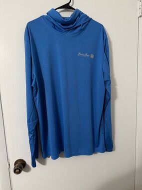 NWOT Bimini Bay Men's Blue Hooded Sun Shirt